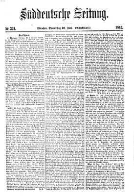 Süddeutsche Zeitung. Morgenblatt (Süddeutsche Zeitung) Donnerstag 26. Juni 1862