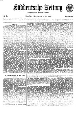 Süddeutsche Zeitung. Morgenblatt (Süddeutsche Zeitung) Samstag 5. Juli 1862