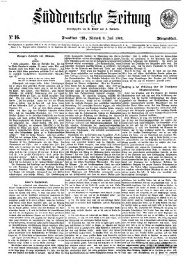 Süddeutsche Zeitung. Morgenblatt (Süddeutsche Zeitung) Mittwoch 9. Juli 1862