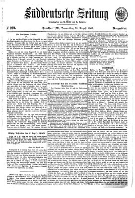 Süddeutsche Zeitung. Morgenblatt (Süddeutsche Zeitung) Donnerstag 28. August 1862