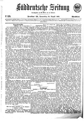 Süddeutsche Zeitung. Morgenblatt (Süddeutsche Zeitung) Donnerstag 28. August 1862