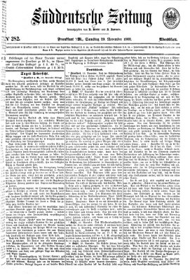 Süddeutsche Zeitung. Morgenblatt (Süddeutsche Zeitung) Samstag 29. November 1862