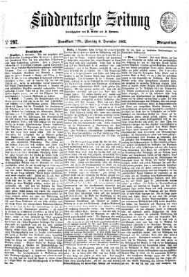 Süddeutsche Zeitung. Morgenblatt (Süddeutsche Zeitung) Montag 8. Dezember 1862