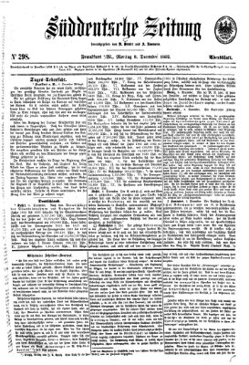 Süddeutsche Zeitung. Morgenblatt (Süddeutsche Zeitung) Montag 8. Dezember 1862