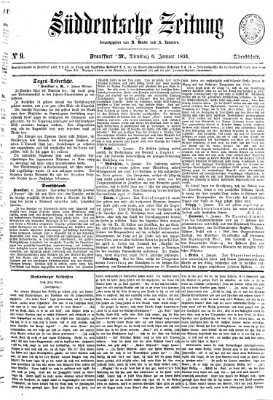 Süddeutsche Zeitung. Morgenblatt (Süddeutsche Zeitung) Dienstag 6. Januar 1863