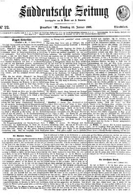 Süddeutsche Zeitung. Morgenblatt (Süddeutsche Zeitung) Dienstag 13. Januar 1863