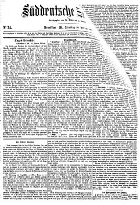 Süddeutsche Zeitung. Morgenblatt (Süddeutsche Zeitung) Dienstag 10. Februar 1863