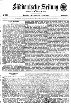 Süddeutsche Zeitung. Morgenblatt (Süddeutsche Zeitung) Donnerstag 2. April 1863