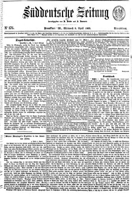 Süddeutsche Zeitung. Morgenblatt (Süddeutsche Zeitung) Mittwoch 8. April 1863