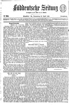 Süddeutsche Zeitung. Morgenblatt (Süddeutsche Zeitung) Donnerstag 23. April 1863