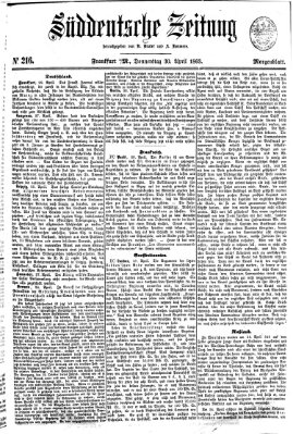 Süddeutsche Zeitung. Morgenblatt (Süddeutsche Zeitung) Donnerstag 30. April 1863