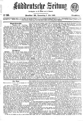 Süddeutsche Zeitung. Morgenblatt (Süddeutsche Zeitung) Donnerstag 7. Mai 1863