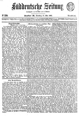 Süddeutsche Zeitung. Morgenblatt (Süddeutsche Zeitung) Dienstag 12. Mai 1863