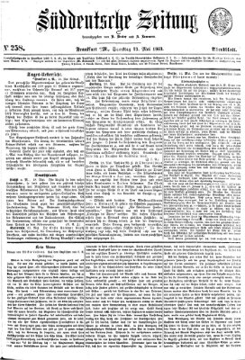 Süddeutsche Zeitung. Morgenblatt (Süddeutsche Zeitung) Samstag 23. Mai 1863