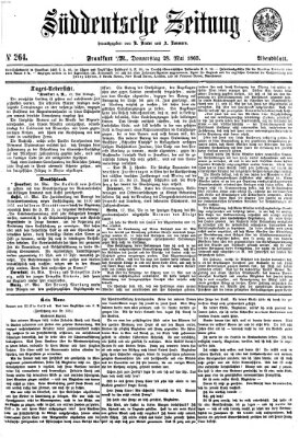 Süddeutsche Zeitung. Morgenblatt (Süddeutsche Zeitung) Donnerstag 28. Mai 1863