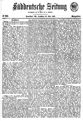 Süddeutsche Zeitung. Morgenblatt (Süddeutsche Zeitung) Samstag 30. Mai 1863