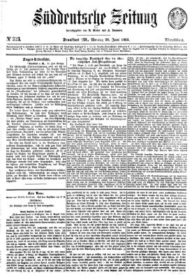 Süddeutsche Zeitung. Morgenblatt (Süddeutsche Zeitung) Montag 29. Juni 1863