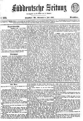 Süddeutsche Zeitung. Morgenblatt (Süddeutsche Zeitung) Mittwoch 8. Juli 1863