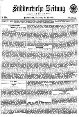 Süddeutsche Zeitung. Morgenblatt (Süddeutsche Zeitung) Donnerstag 23. Juli 1863