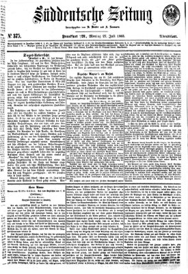 Süddeutsche Zeitung. Morgenblatt (Süddeutsche Zeitung) Montag 27. Juli 1863