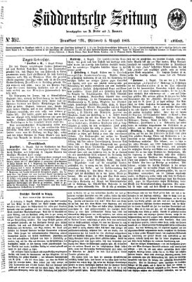 Süddeutsche Zeitung. Morgenblatt (Süddeutsche Zeitung) Mittwoch 5. August 1863