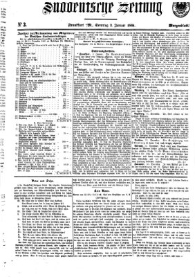 Süddeutsche Zeitung. Morgenblatt (Süddeutsche Zeitung) Sonntag 3. Januar 1864