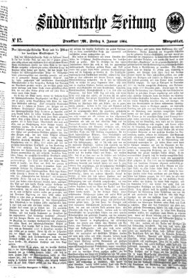 Süddeutsche Zeitung. Morgenblatt (Süddeutsche Zeitung) Freitag 8. Januar 1864