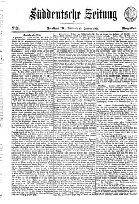 Süddeutsche Zeitung. Morgenblatt (Süddeutsche Zeitung) Mittwoch 13. Januar 1864