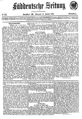 Süddeutsche Zeitung. Morgenblatt (Süddeutsche Zeitung) Mittwoch 13. Januar 1864