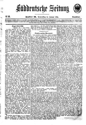 Süddeutsche Zeitung. Morgenblatt (Süddeutsche Zeitung) Donnerstag 14. Januar 1864