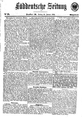 Süddeutsche Zeitung. Morgenblatt (Süddeutsche Zeitung) Freitag 22. Januar 1864