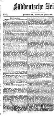 Süddeutsche Zeitung. Morgenblatt (Süddeutsche Zeitung) Dienstag 26. Januar 1864