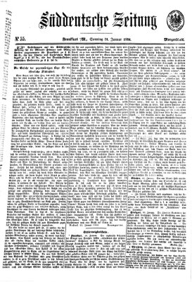 Süddeutsche Zeitung. Morgenblatt (Süddeutsche Zeitung) Sonntag 31. Januar 1864