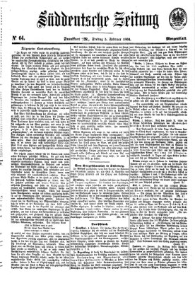 Süddeutsche Zeitung. Morgenblatt (Süddeutsche Zeitung) Freitag 5. Februar 1864