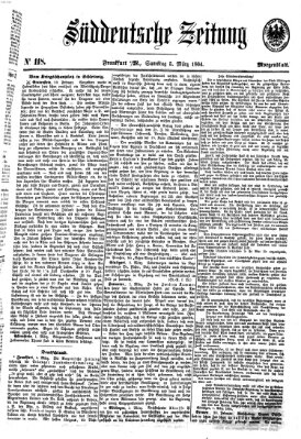 Süddeutsche Zeitung. Morgenblatt (Süddeutsche Zeitung) Samstag 5. März 1864