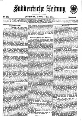 Süddeutsche Zeitung. Morgenblatt (Süddeutsche Zeitung) Samstag 5. März 1864