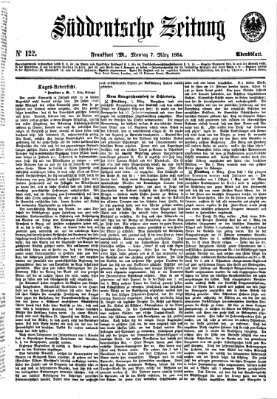 Süddeutsche Zeitung. Morgenblatt (Süddeutsche Zeitung) Montag 7. März 1864