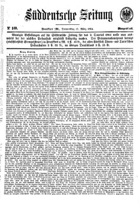 Süddeutsche Zeitung. Morgenblatt (Süddeutsche Zeitung) Donnerstag 17. März 1864