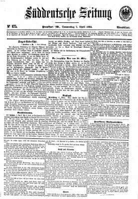 Süddeutsche Zeitung. Morgenblatt (Süddeutsche Zeitung) Donnerstag 7. April 1864