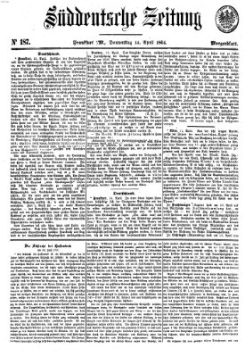 Süddeutsche Zeitung. Morgenblatt (Süddeutsche Zeitung) Donnerstag 14. April 1864