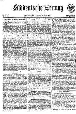 Süddeutsche Zeitung. Morgenblatt (Süddeutsche Zeitung) Dienstag 3. Mai 1864