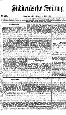 Süddeutsche Zeitung. Morgenblatt (Süddeutsche Zeitung) Mittwoch 4. Mai 1864