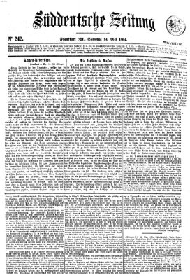 Süddeutsche Zeitung. Morgenblatt (Süddeutsche Zeitung) Samstag 14. Mai 1864