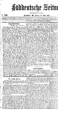 Süddeutsche Zeitung. Morgenblatt (Süddeutsche Zeitung) Freitag 27. Mai 1864