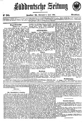 Süddeutsche Zeitung. Morgenblatt (Süddeutsche Zeitung) Mittwoch 8. Juni 1864