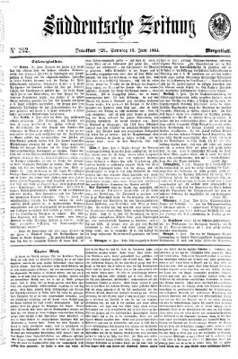 Süddeutsche Zeitung. Morgenblatt (Süddeutsche Zeitung) Sonntag 12. Juni 1864