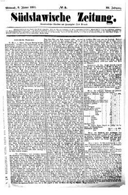 Südslawische Zeitung Mittwoch 8. Januar 1851