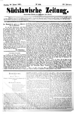 Südslawische Zeitung Montag 20. Januar 1851