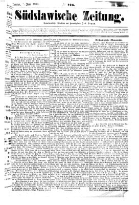 Südslawische Zeitung Montag 2. Juni 1851