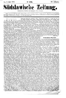 Südslawische Zeitung Dienstag 3. Juni 1851